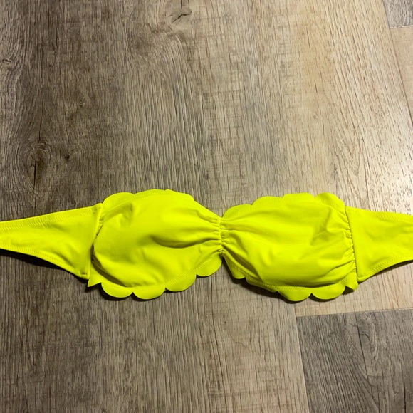 Neon Yellow Bathing Suit Top - Picture 1 of 3